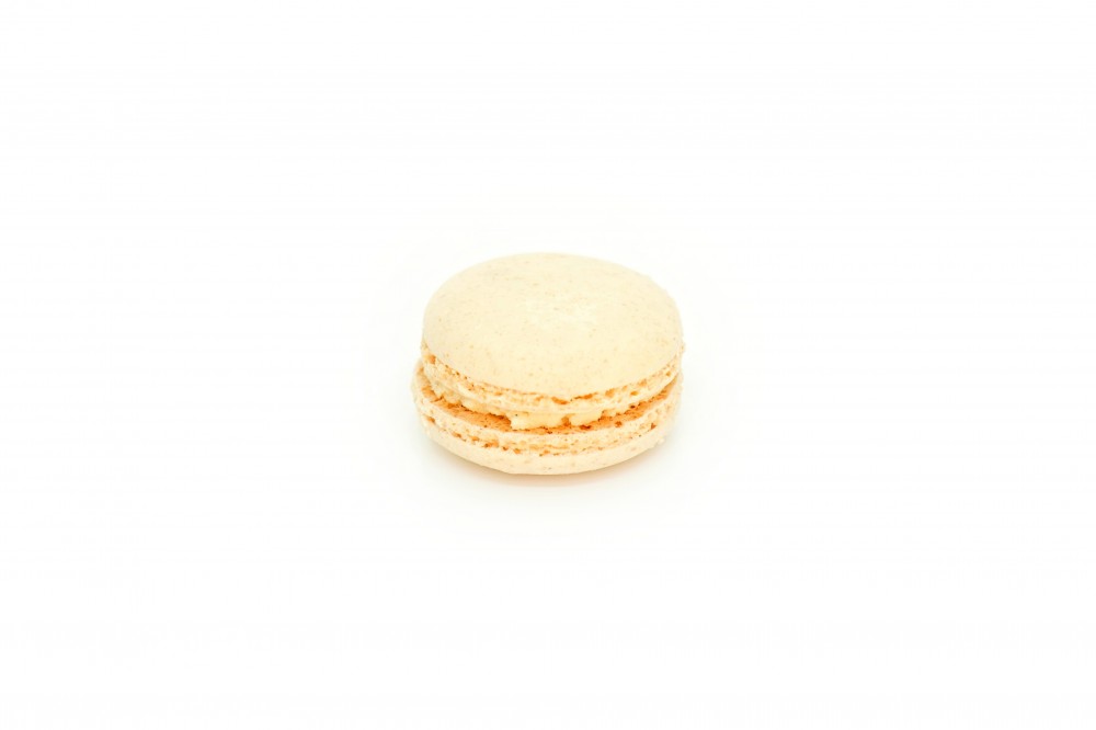 Macaron  artisanal  Vanille - boîte de 4 macarons - Produit sur Authentique Vanille